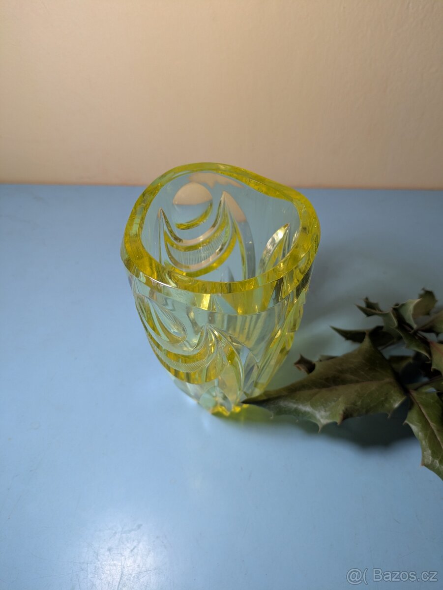Art Deco - citrínová váza - 3