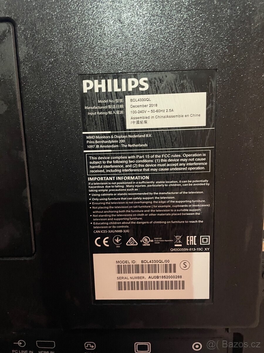 Monitor s držákem zn.Philips - 3