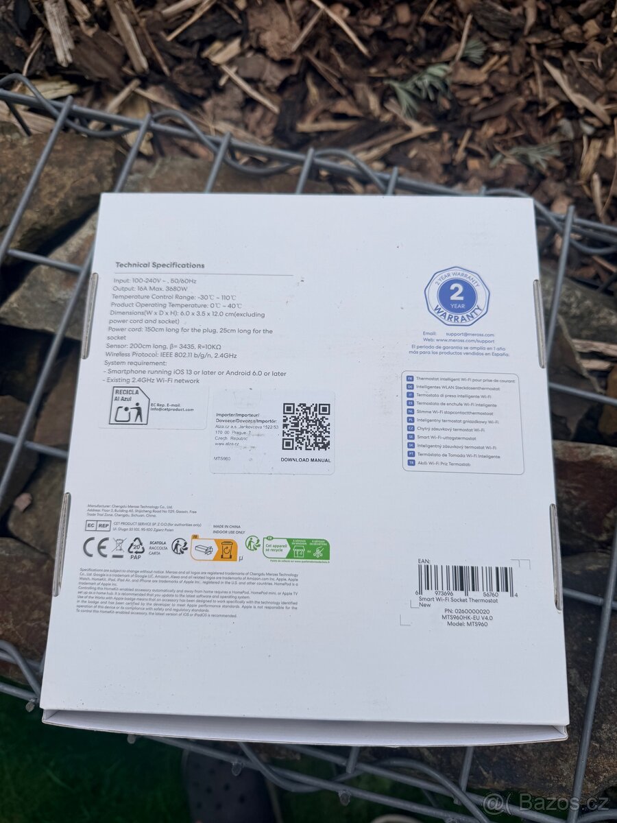 Meross MTS960 termostat s externím čidlem - 3