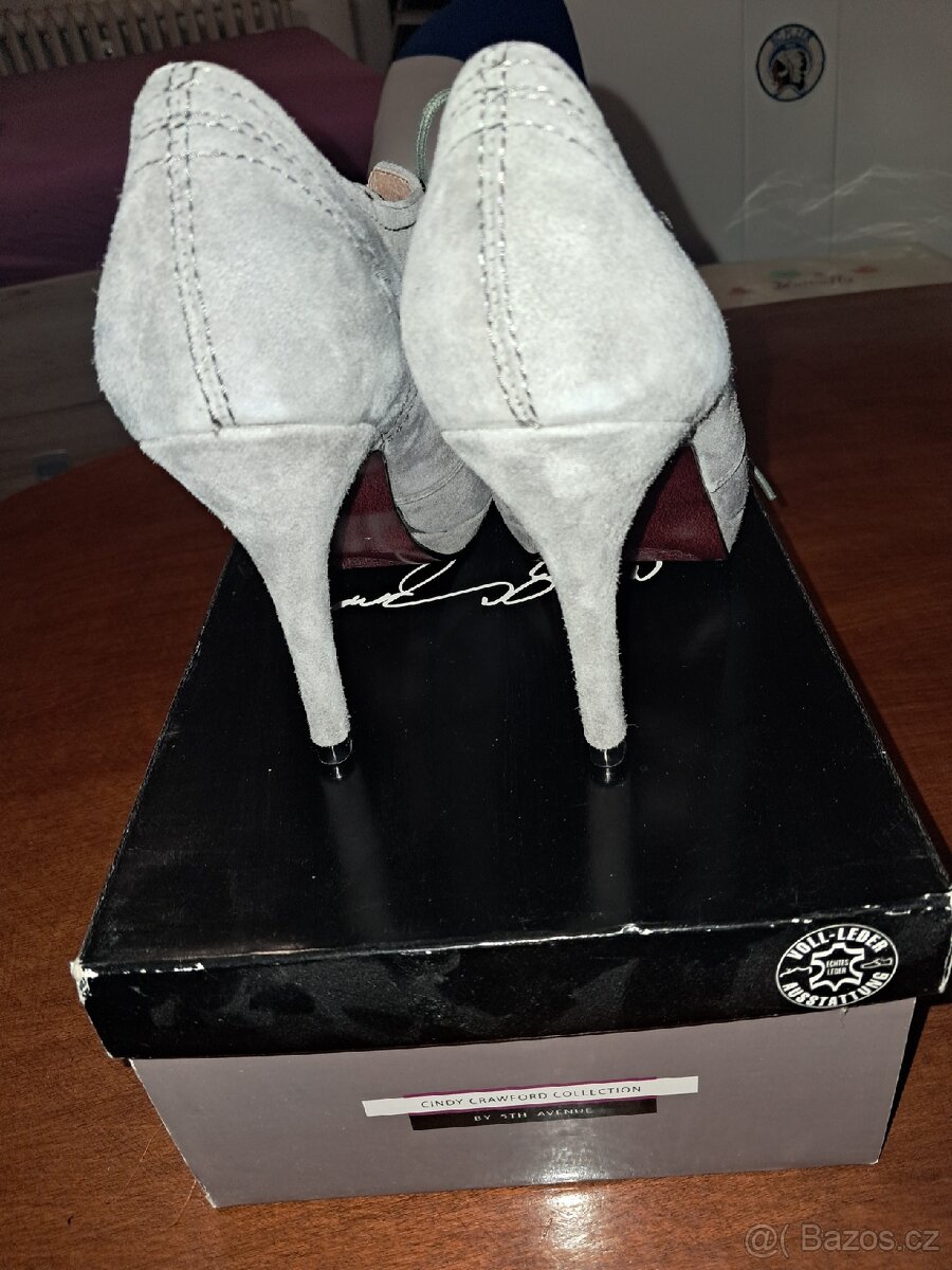 Kožené kotníkové nove boty vel 37 - 3