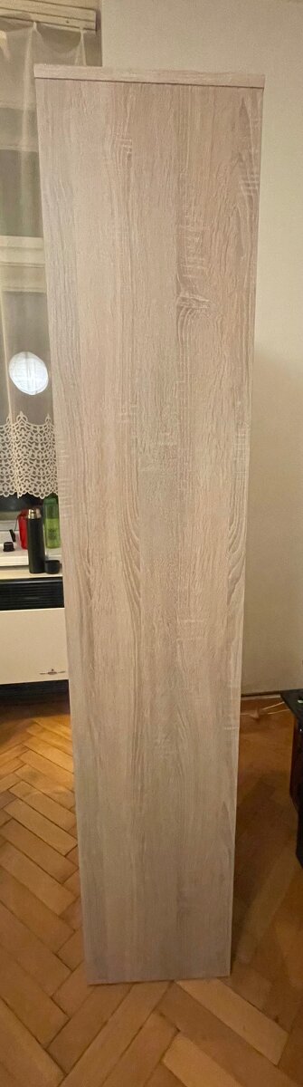 Regál-Knihovna STEN 1 - dub sonoma/bílá - 3