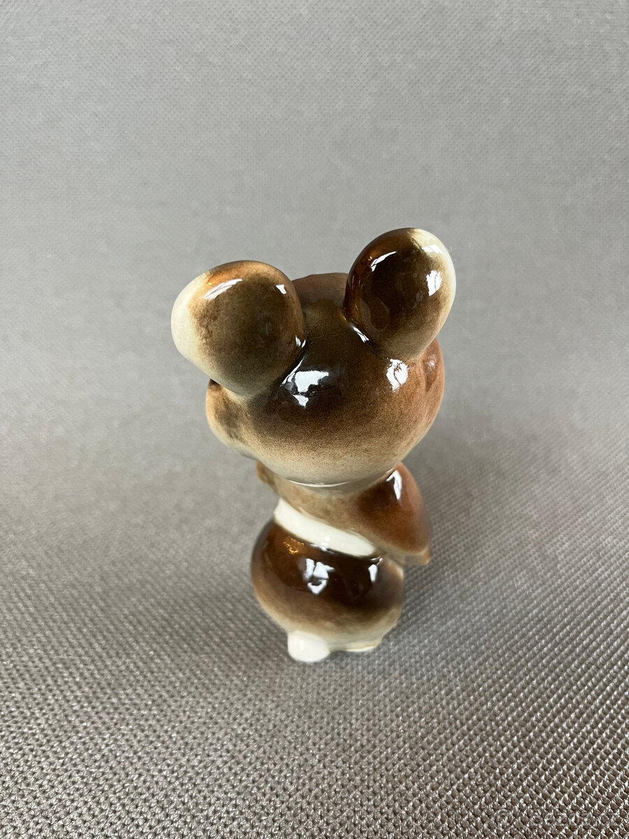 Soška Olympijský medvěd 1980 11 cm, LFZ Lomonosov - 3