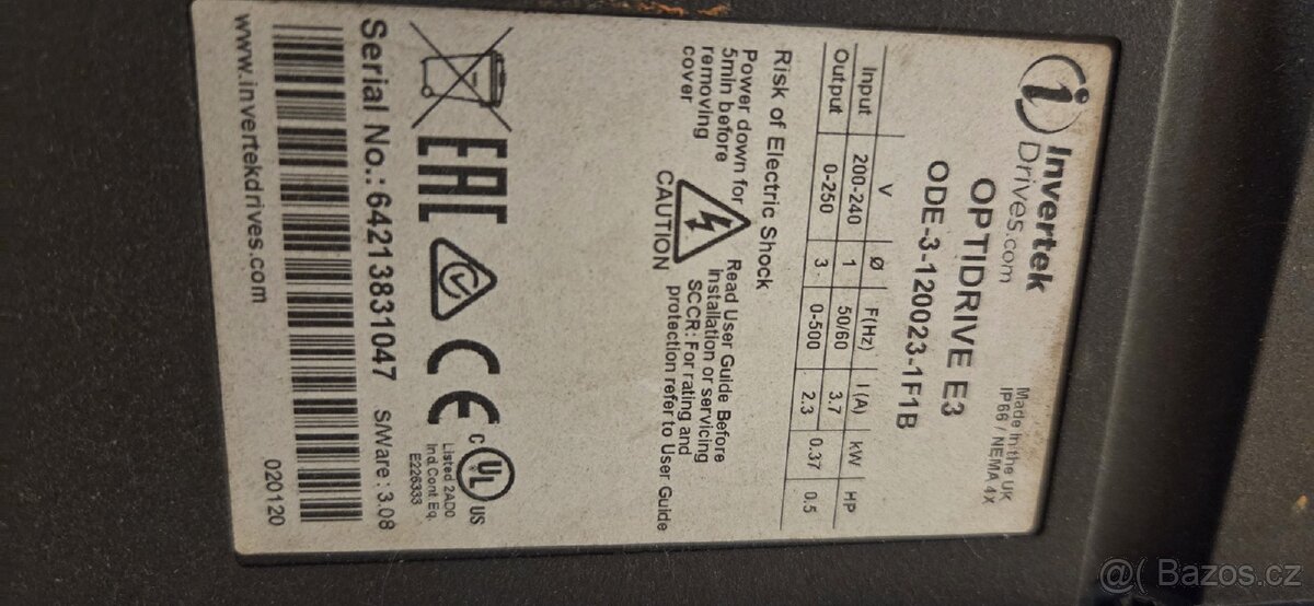 Pohon regulace optidrive invertor drives - 3