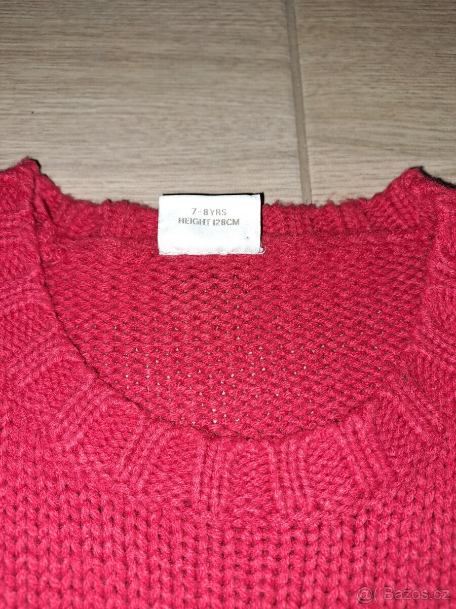 VÁNOČNÍ svetrové šaty NEXT 7 let - 3