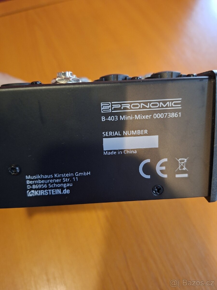 Mixážní pult Pronomic B-403 Mini-Mixer - 3