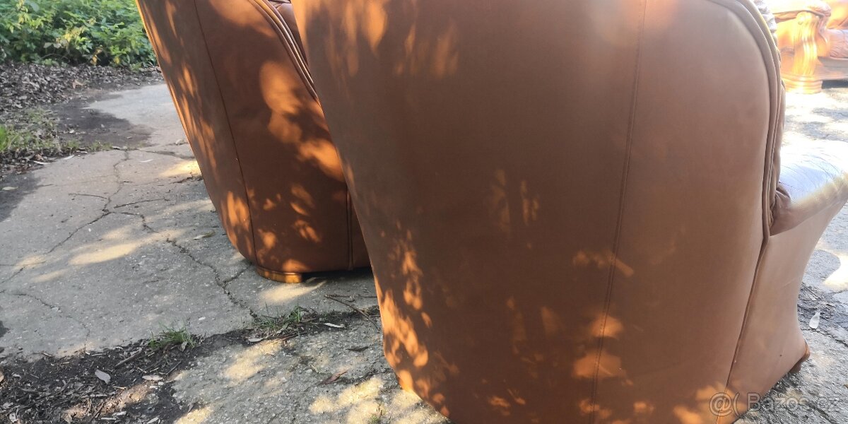 Kožená sedací souprava 3+1+1 - 3