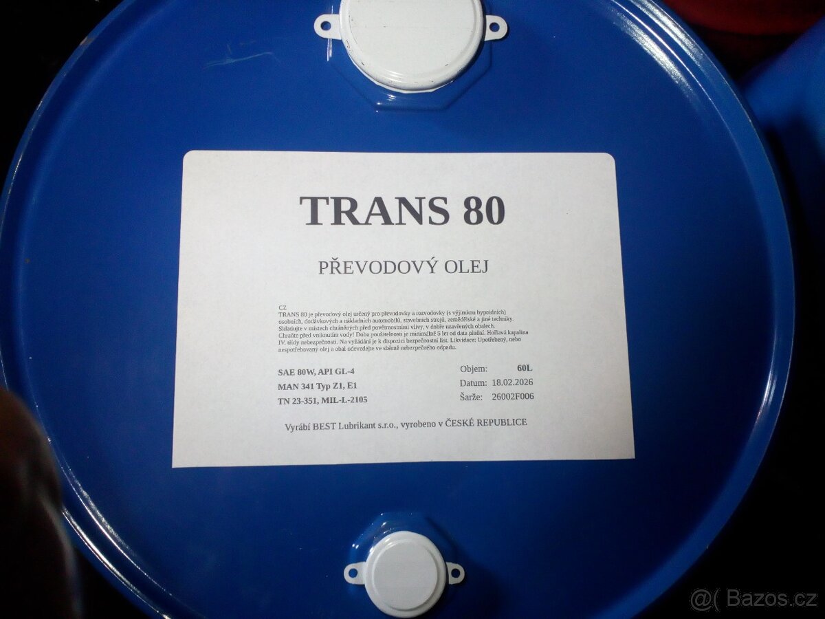 převodový olej trans 80 (pp80) - 3