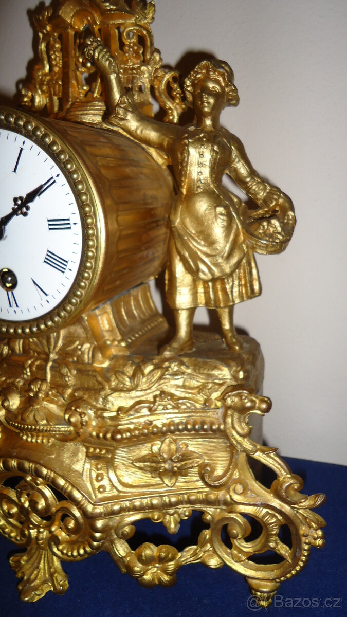 Starožitné krásné funkční hodiny. - 3