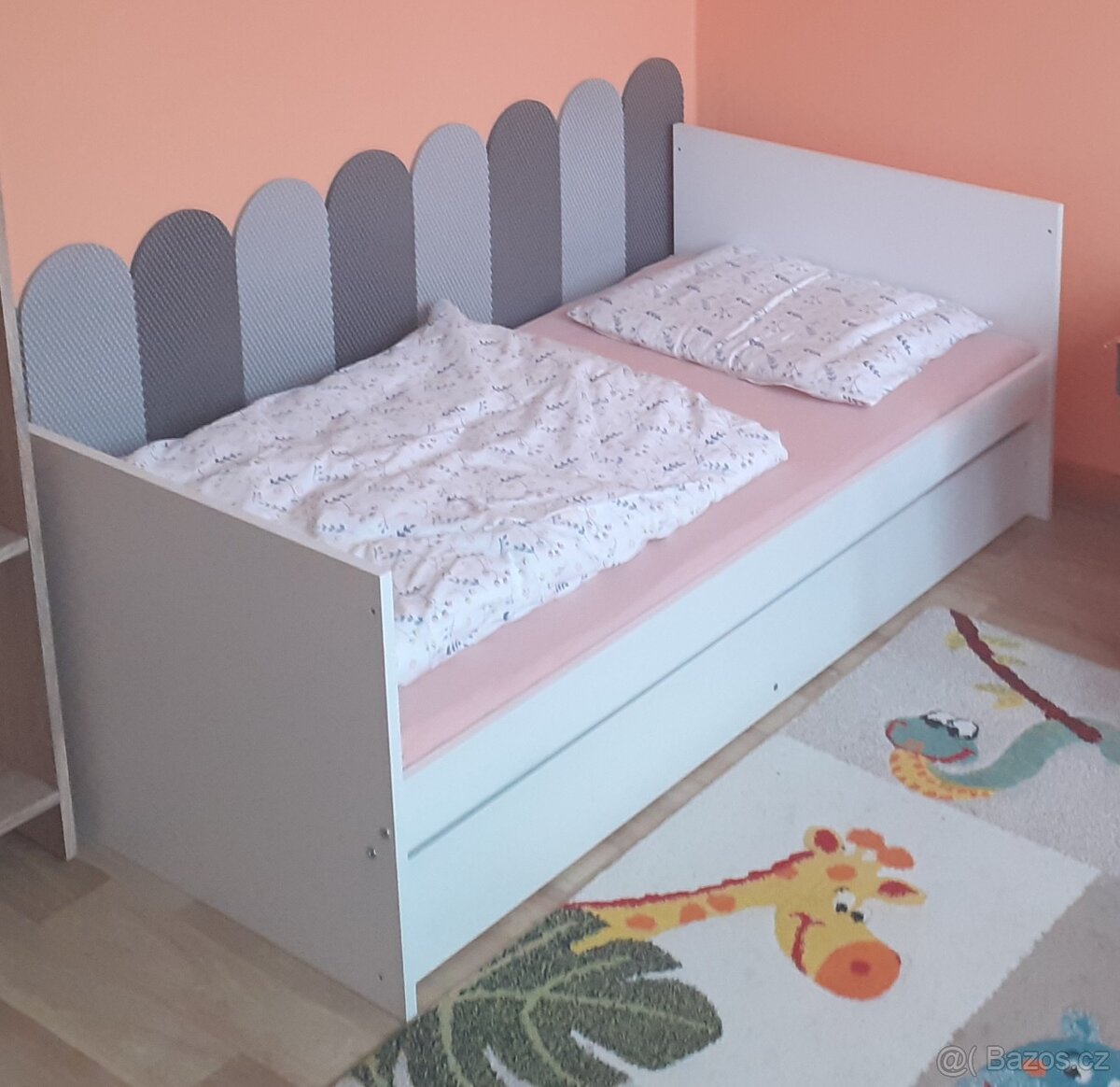 Postýlka/postel Klups multifunkční 2v1 Bartek II se šuplíkem - 3