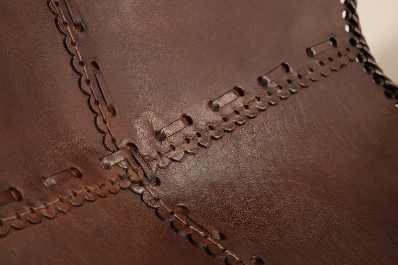 ŽIDLO-KŘESLO BUTTERFLY BROWN II PRAVÁ KŮŽE - 3