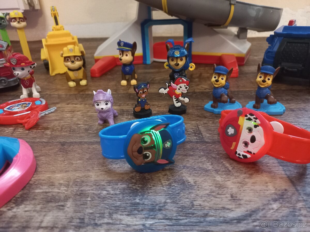Tlapková patrola - věž, auta, figurky, lampičky - 3