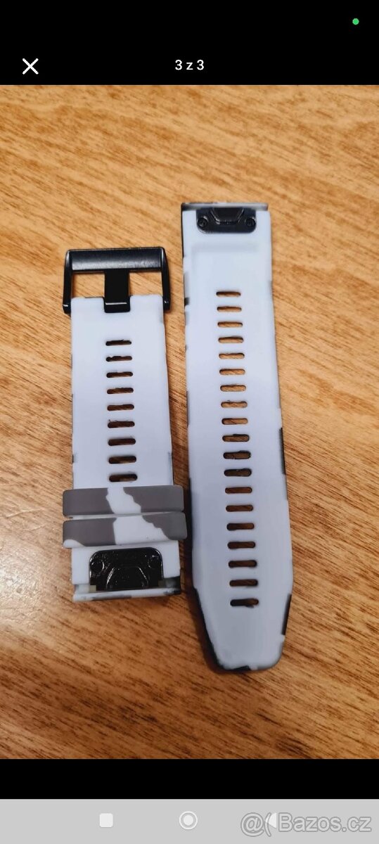 GARMIN 6x, 7x a 8 tah, řemínek, pásek 26mm bílý - 3