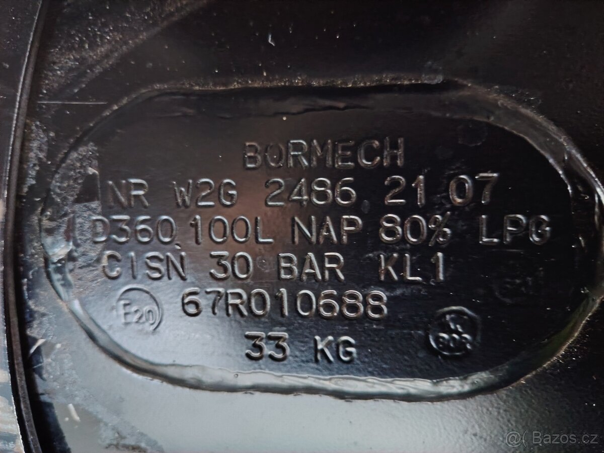 LPG nádrž 100l - 3