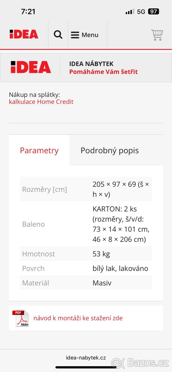 Jednolůžková postel se zásuvkami - 3