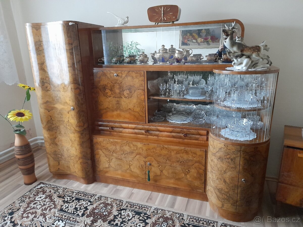 Predám-Obývaciu starožitnú stenu - 3