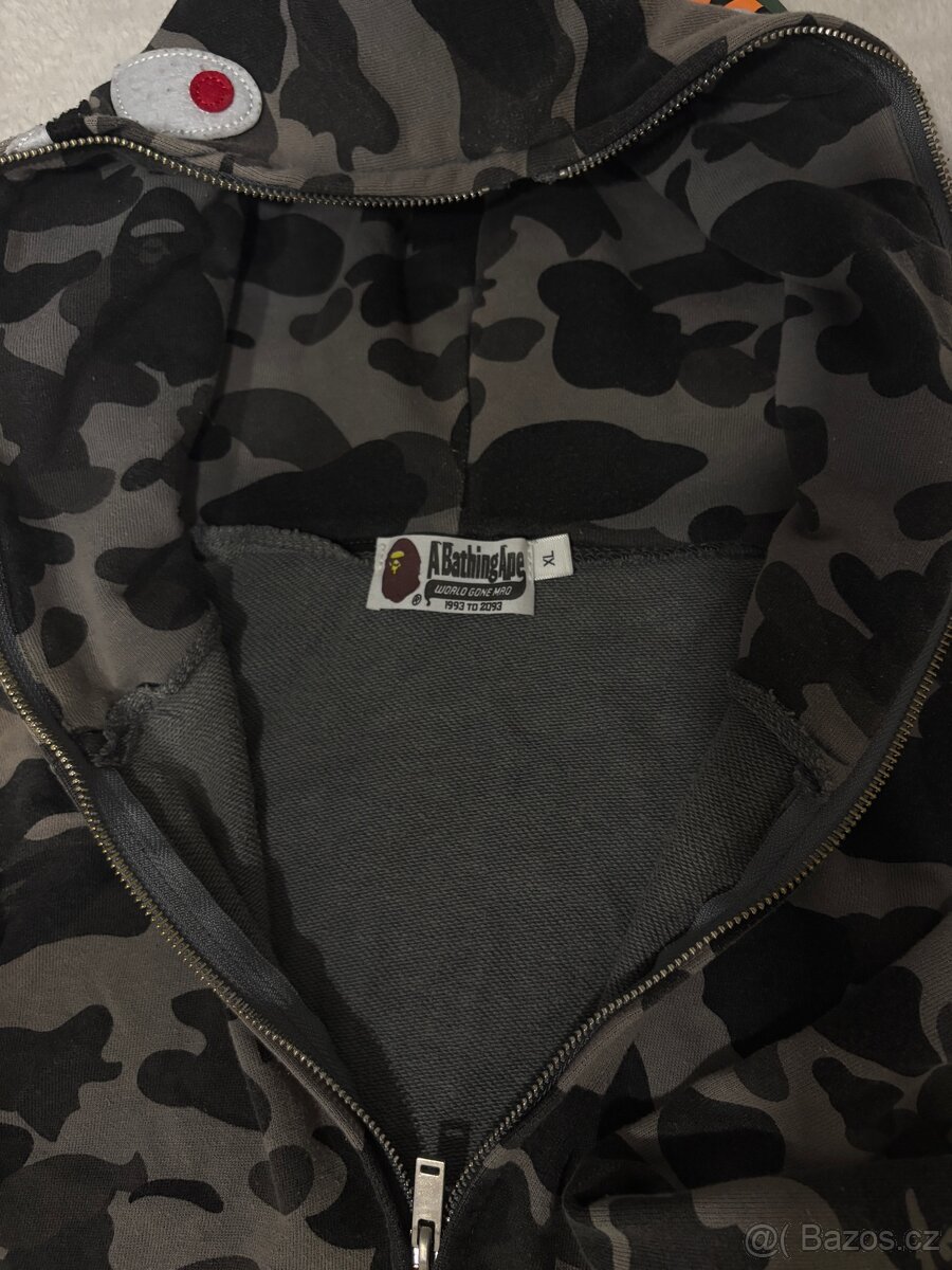 BAPE - šedá mikina - 3