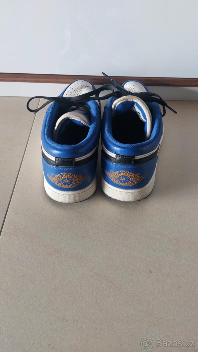 Tenisky Jordan 1 Low Hyper Royal Orange Peel (č.46) - 3