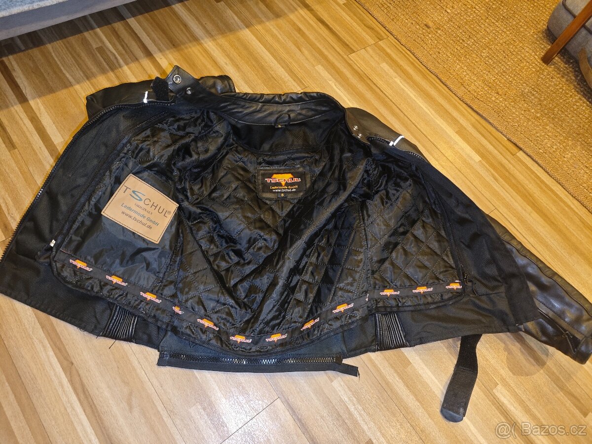 Dámská kožená bunda na motorku Tschul Vel. S - 3