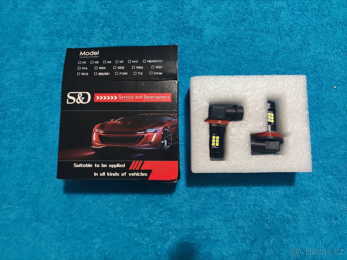 Prodám autožárovky HB4 Led H11-H8 do mlhových světel - 3