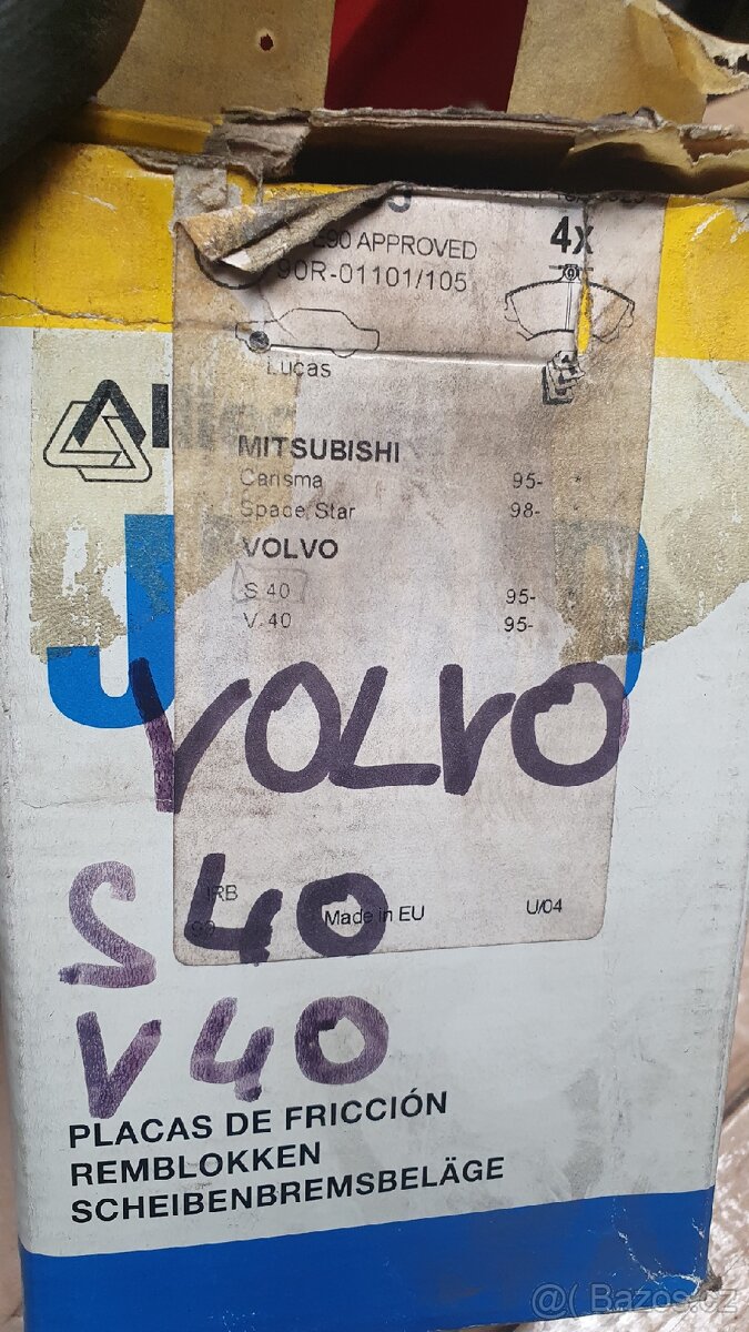 Brzdové destičky Carisma, Space star, S40, V40 - 3