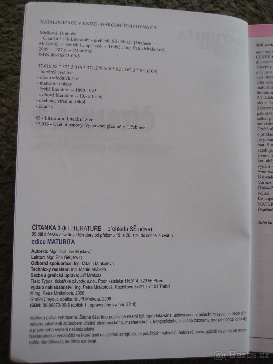 Čítanka pro střední školy, 3 - 3