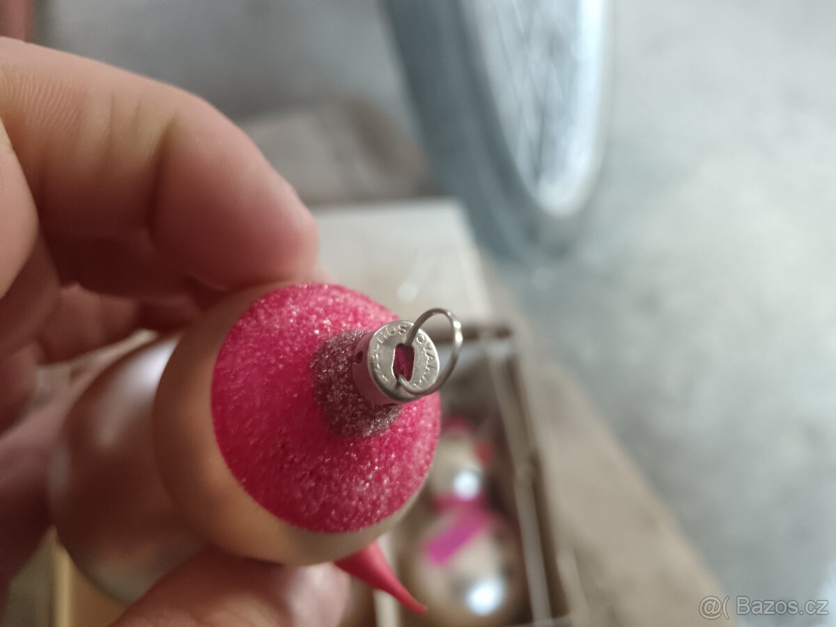 Retro 3X ozdoba sněhulák - 3