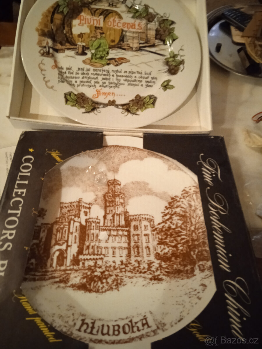 Prodám zlacené talíře s motivem - 3