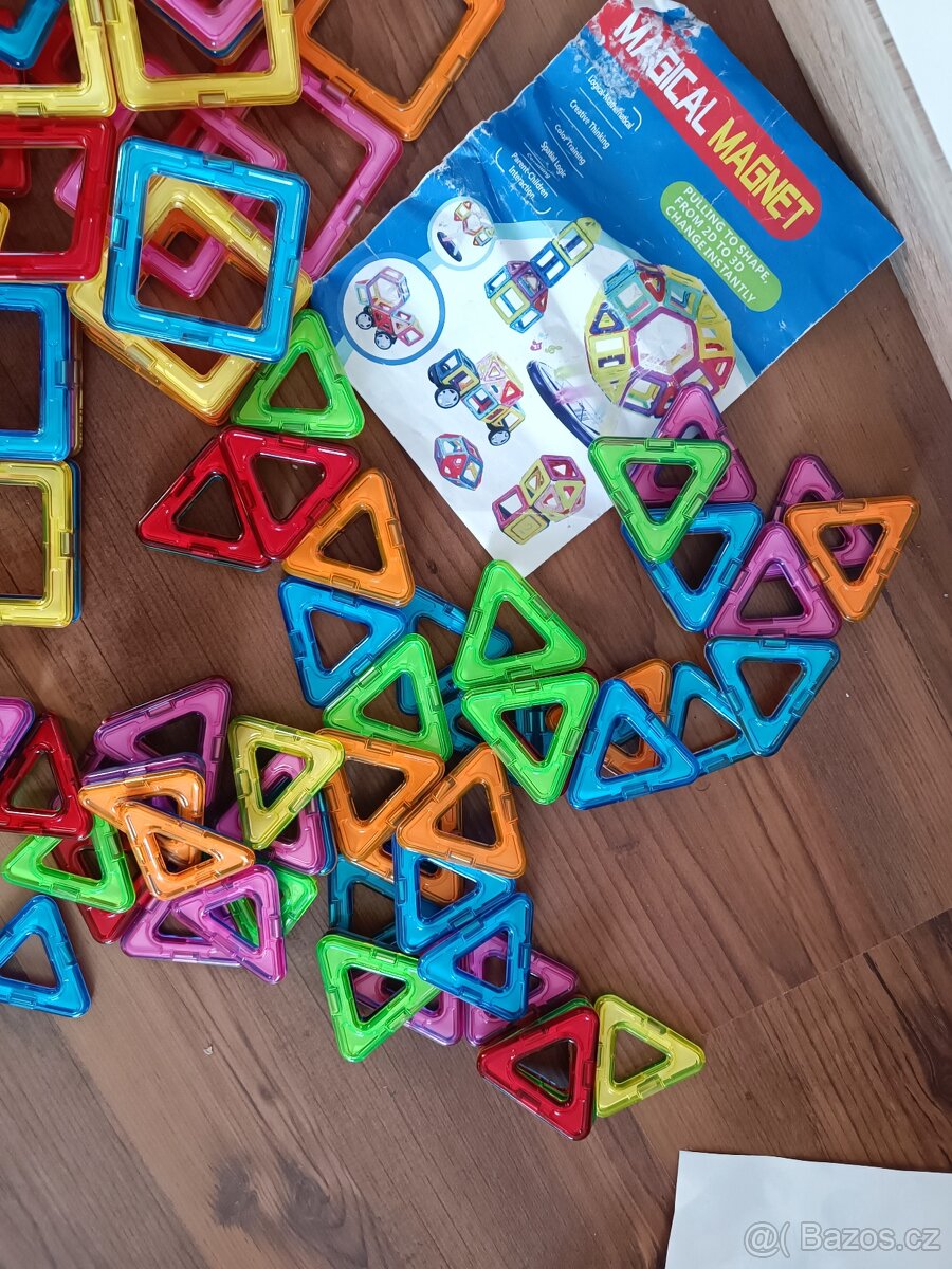 Magnetická stavebnice 100 kusů - 3
