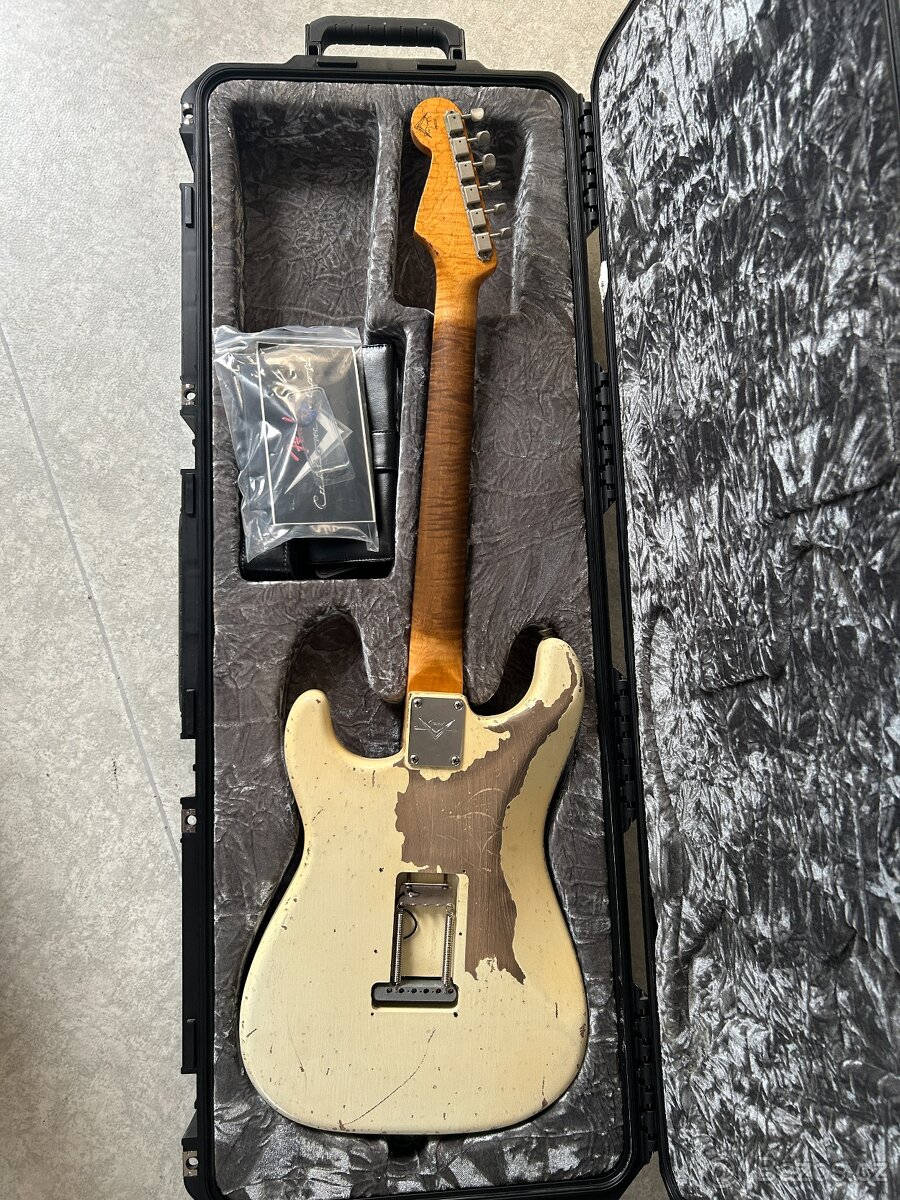 Fender John Cruz Masterbuilt 1963 Stratocaster Olympic White - 3