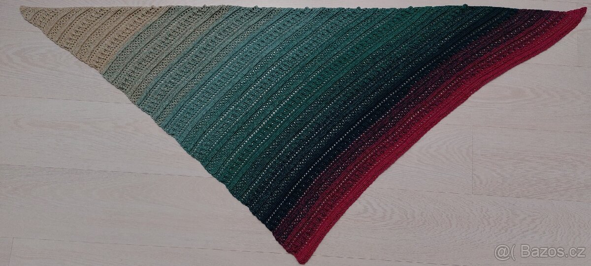 Ručně háčkovaný šátek 3 - 3