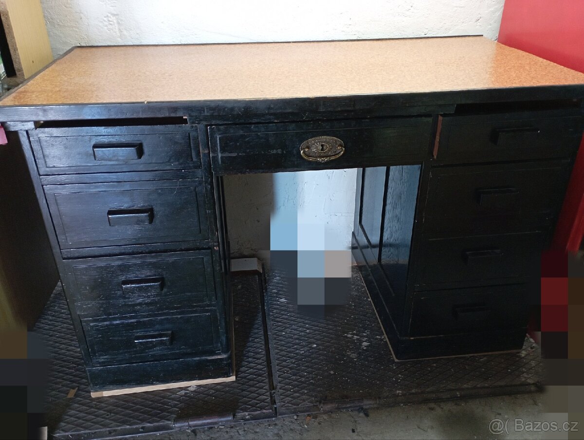 Starožitný stůl - ručně vyrobený- dřevo - 3