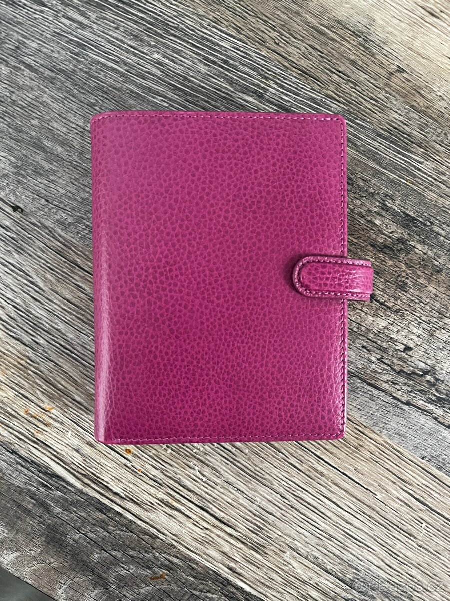 (Nepoužitý) Kapesní diář Filofax Finsbury A7 - malinový - 3