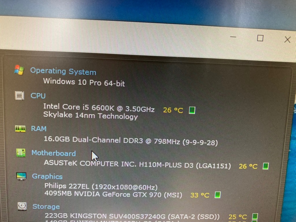 Stolní PC Intel i5, GTX 970, 16GB RAM + Full HD monitor Phil - 3
