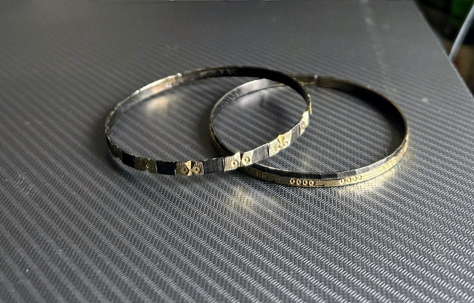 Sada vintage kovové náramky - 3
