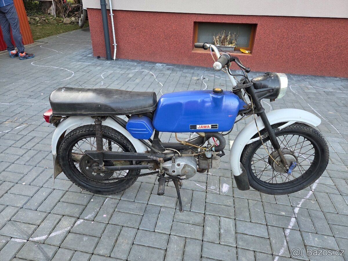 Jawa 23 Mustang bez TP, modrý 3. - 3