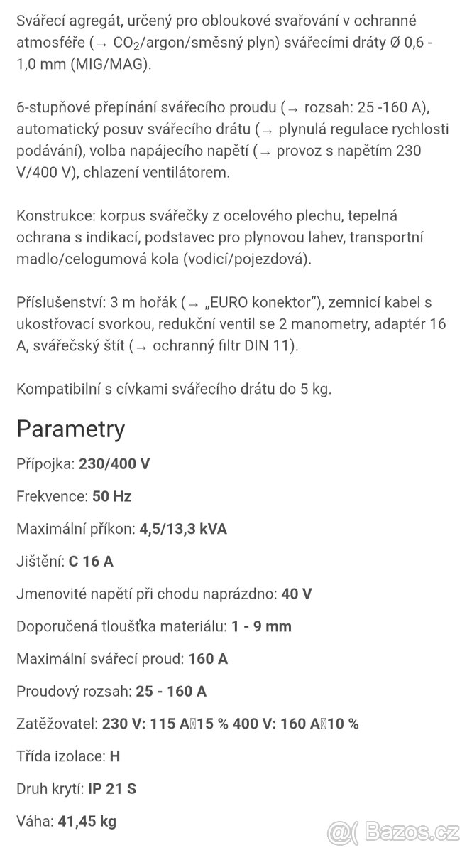 Svářečka CO2 Güde - 3