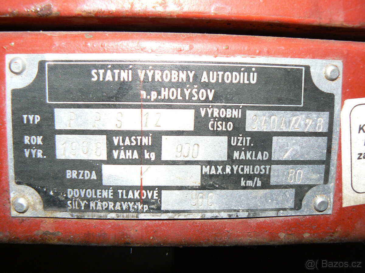 přívěsný vozík na PS12 - 3