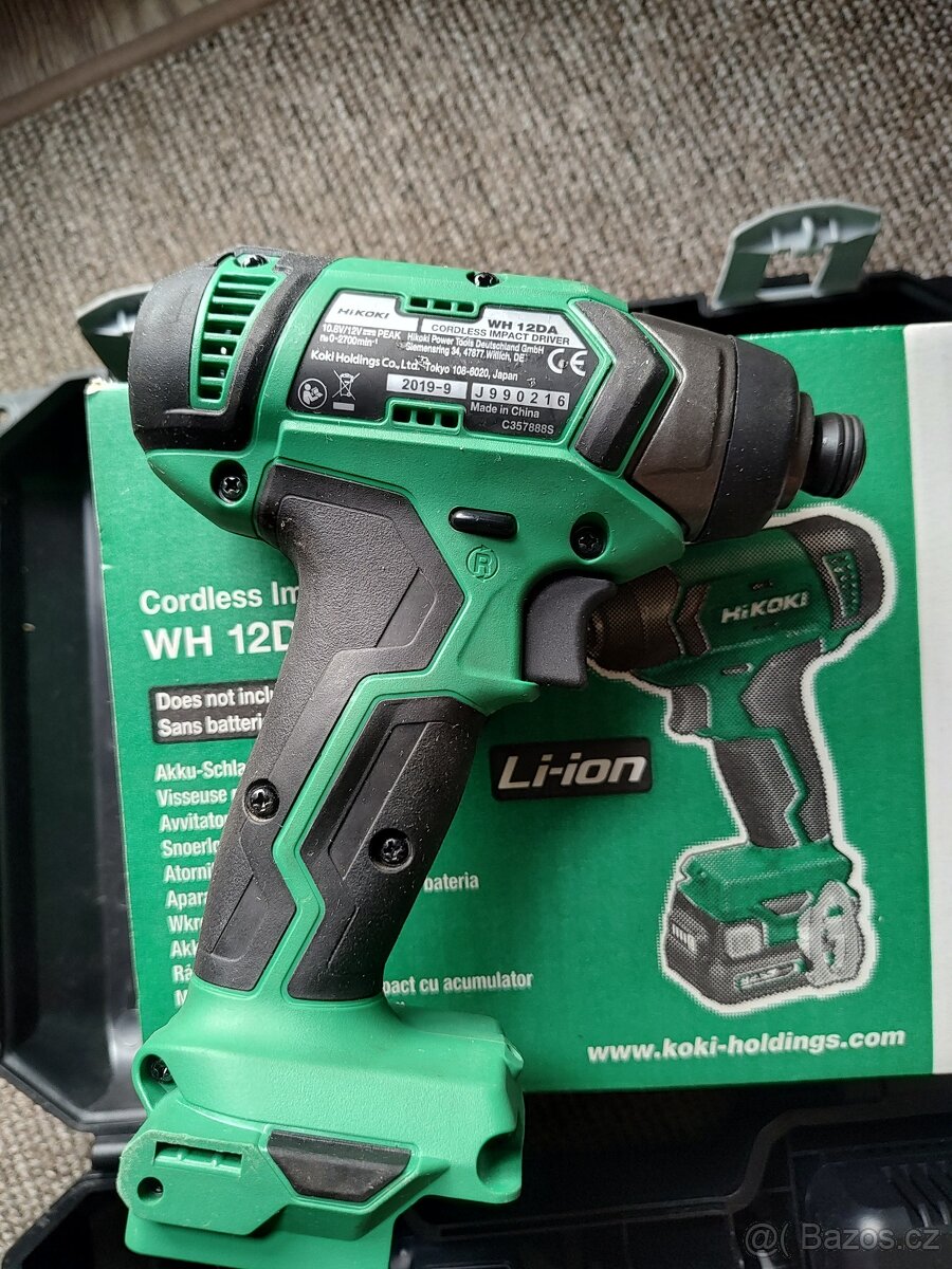 Rázový utahovák Hikoki 12V, dvě baterie, kufr - 3