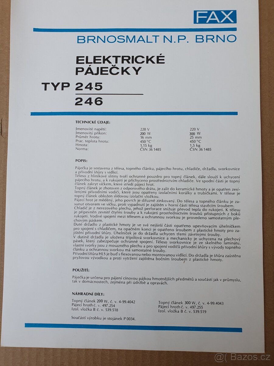 Páječka elekrická 300W - 3