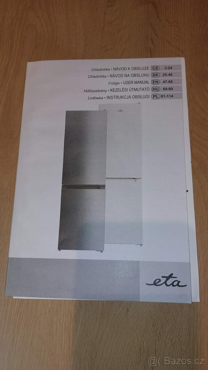 lednice s mrazákem ETA - 3