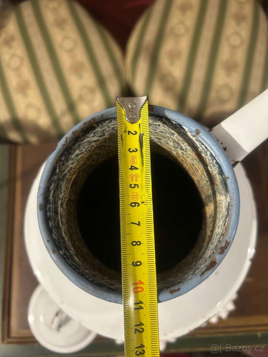 Starší smaltovaná konvice Bonyhád 38cm - 3
