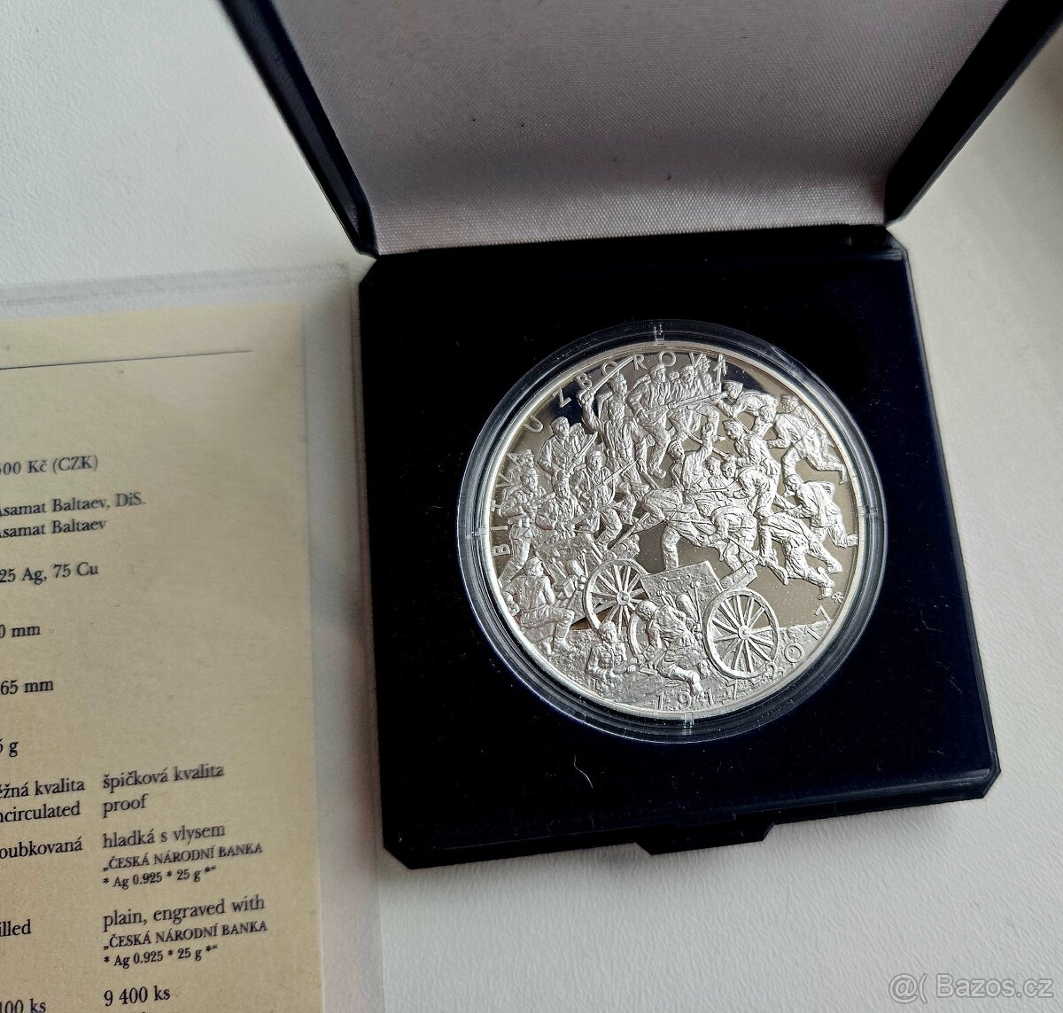 Stříbrná mince ČNB 500Kč Bitva u Zborova 2017 - 3