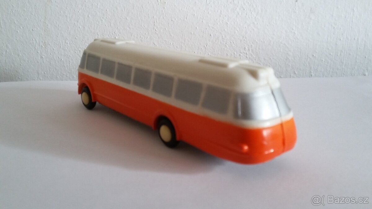 Stará hračka Směr autobus Škoda 706 RTO na setrvačník - 3