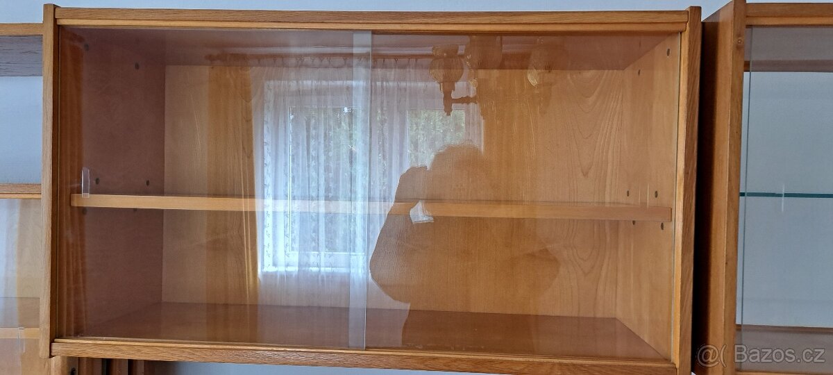 Obývací stěna světlé dřevo - retro masiv Jirák - 3