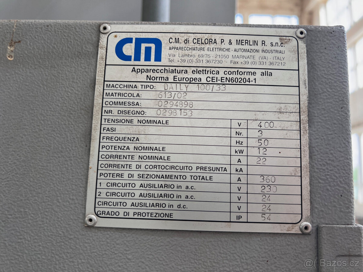 hydraulický ohraňovací lis Daily 100/ 3300 - 3