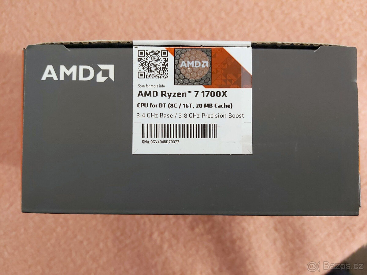 AMD RYZEN 7-1700X 8-JADER/16-VLÁKEN,BLACK EDITION - 3