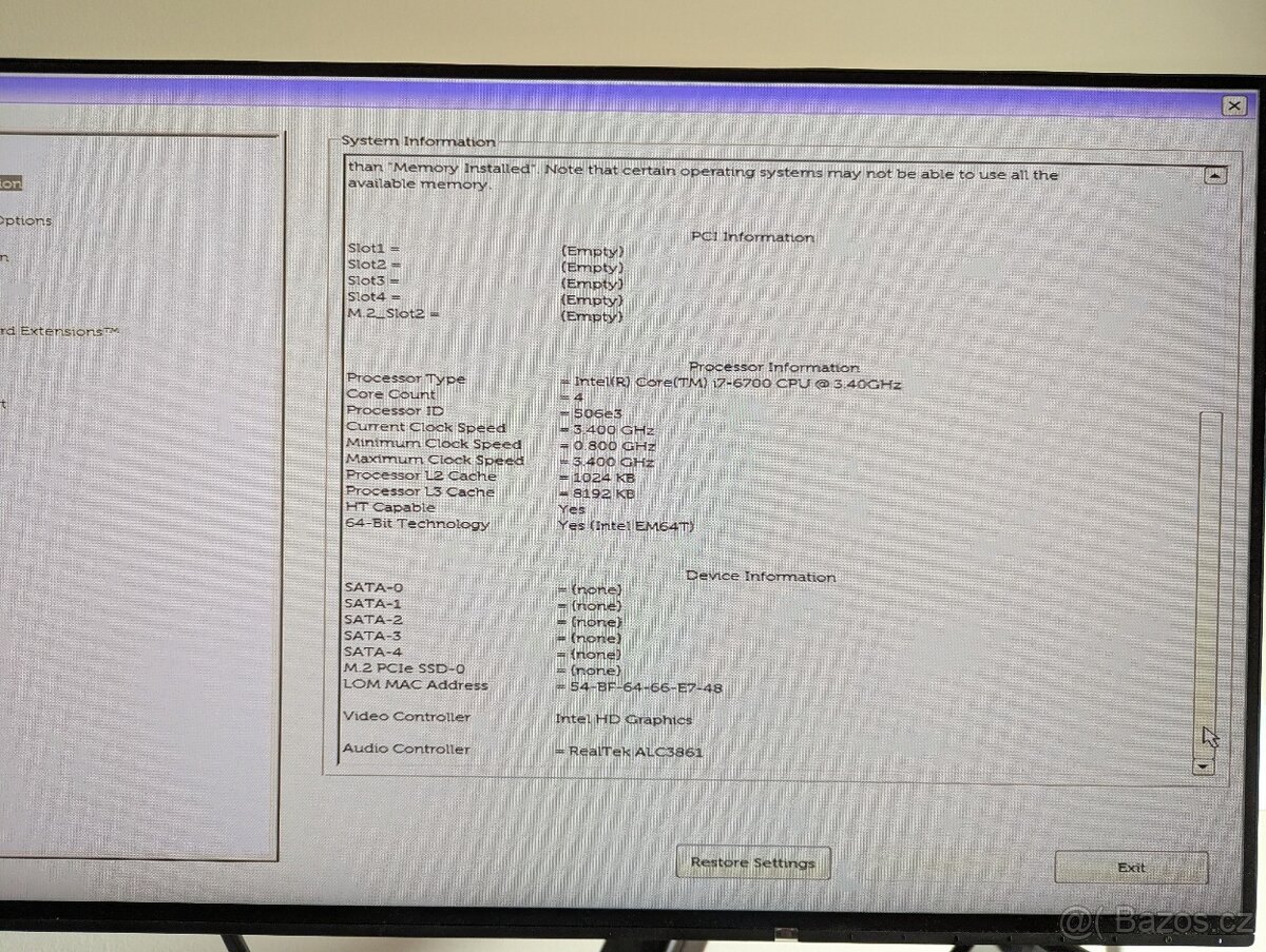 Intel Core i7-6700 - 4C/8T - 3,4 - 4,0 GHz - prodáno - 3