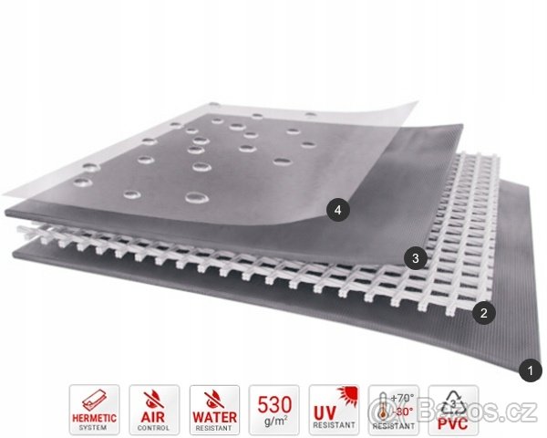 Skladovací stan 6x12m PVC - 3