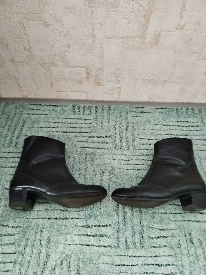 Pánské kožené kozačky černé - 3