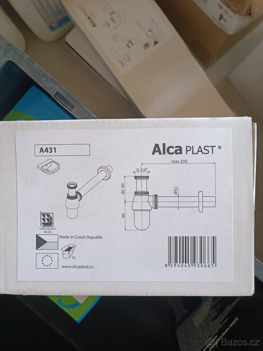 Sifon umyvadlový Alca A431 DN32 s převlečnou - 3